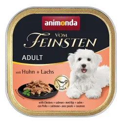 animonda vom Feinsten Adult 22 x 150 g - con pollo y salmón en salsa