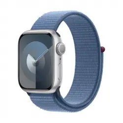 Apple Watch Series 9 GPS + Cellular 41mm Caja de Aluminio Plata con Correa Deportiva Azul Invierno