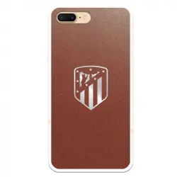 Funda Licencia Oficial Atlético de Madrid Escudo Plateado Fondo Para iPhone 7 Plus