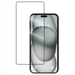 PcCom Essential Protector Cristal Templado 3D para iPhone 15