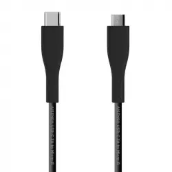 Aisens Cable USB 2.0 3A Tipo C Macho a Micro B Macho 1m Negro