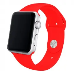 Cool Correa Goma Rojo para Apple Watch Watch 42/44 mm Series 1/2/3/4/5/6/SE