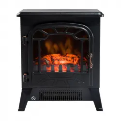 Homcom Chimenea Eléctrica Acero 1800W