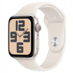 Apple Watch SE GPS 44mm Caja Aluminio Blanco Estrella con Correa Deportiva Blanco Estrella M/L