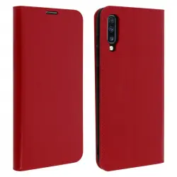 Avizar Funda Cartera de Cuero Rojo para Samsung Galaxy A70