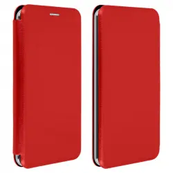 Avizar Funda Libro con Slide Roja para Smartphones de 4.8" a 5.3"