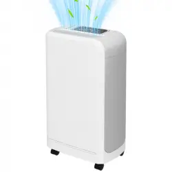 Homcom Deshumidificador Eléctrico 12L/día Depósito de Agua 2.5L Blanco
