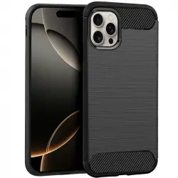 Cool Funda Carbón Negro para iPhone 16 Pro