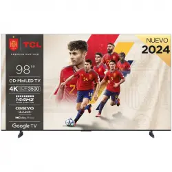 TCL 98C855 98" QD-MiniLED UltraHD 4K 144Hz Dolby Vision e Atmos Google TV Game Master Pro 3.0