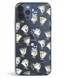 Funda Oficial de Disney La Bella y la Bestia Chip Potts Siluetas para iPhone 12 Pro Max