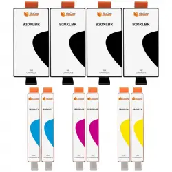 Pccom Essential Hp 920xl Cartucho Tinta Compatible Negro/cian/magenta/amarillo Pack 10