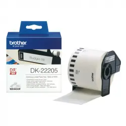 Brother DK22205 Cinta Papel Térmico Blanco