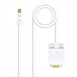 Nanocable Cable Conversor Mini DisplayPort a VGA Blanco 5m