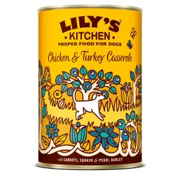 Cazuela de pollo y pavo Lily's Kitchen - 6 x 400 g