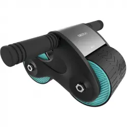 Cecotec Drumfit AB Fit Rueda apara Abdominales con Rebote Automático y Esterilla Acolchada Azul
