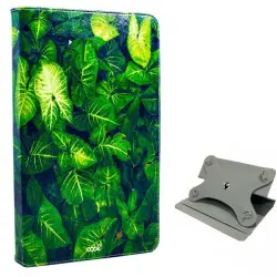 Cool Funda Universal Ebook/Tablet de 9.7"-11" Panorámica Polipiel Hojas