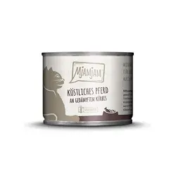 MjAMjAM comida húmeda para gatos 6 x 200 g - caballo deliciosos sobre calabaza al vapor