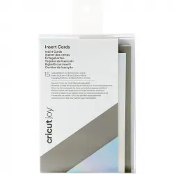 Cricut Joy Holo A18 M18 Tarjetas Insertables Holográficas Gris Astilla 15 Unidades