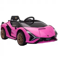 HOMCOM Coche Eléctrico 12V para Niños +3 Años Lamborghini SIAN Mando a Distancia
