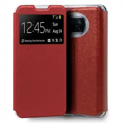Cool Funda Flip Cover Liso Rojo para Mi 10T Lite