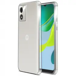 PcCom Essential Funda Antishock Transparente para Motorola Moto E13