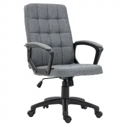 Vinsetto Silla De Oficina Con Altura Ajustable 59x63x96-105,5 Cm Gris Oscuro