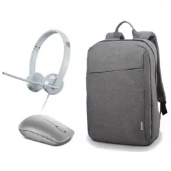 Lenovo Smarter Learning Portability Bundle Kit Pack Auriculares + Ratón + Mochila para Portátiles