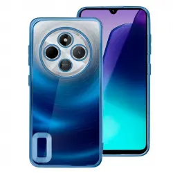 Cool Carcasa Borde Metalizado Azul para Xiaomi Redmi 14C / Poco C75