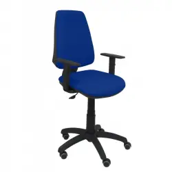 Piqueras y Crespo Elche CP Bali Silla de Oficina Brazos Regulables Ruedas Parquet Azul