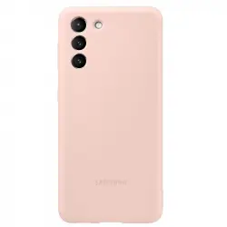 Samsung Silicone Cover Funda Rosa para Samsung Galaxy S21 Plus
