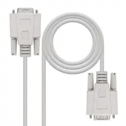 Nanocable Cable Serie DB9 Hembra/Hembra 1.8m Beige