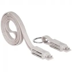 Mars Gaming MCA-ECO Pack 2 Cables de Carga ECO 50W USB 1m + Cable Llavero USB-C/USB/MicroUSB/Lightning