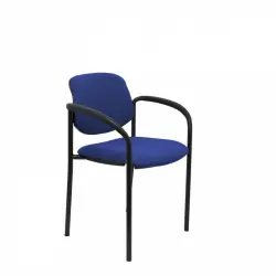 Piqueras y Crespo Villalgordo Silla Fija Bali Azul Chasis con Brazos Negro
