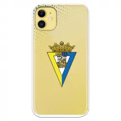 Funda Licencia Oficial Cádiz CF Escudo Transparente para iPhone 11