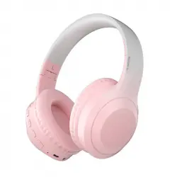 Kinsi V5PRO Auriculares Inalámbricos Bluetooth con Cancelación de Ruido Degradado Rosa