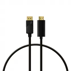 PcCom Essential Cable DisplayPort a HDMI 1.8m Negro