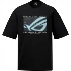 ASUS ROG Cosmic Wave Camiseta Algodón Negra Hombre Talla XL