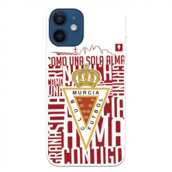 Funda Licencia Oficial Real Murcia Escudo Fondo Blanco para iPhone 12 Mini