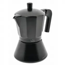 Jata CFI Cafetera Italiana 12 Tazas Negra