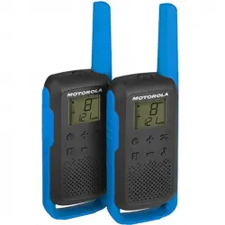 Motorola TLKR T62 Pack 2 Walkie Talkie Azules