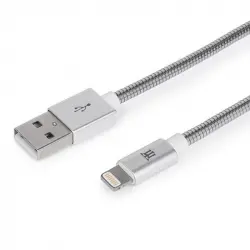 Maillon Cable Ligthning Metal Plata 1m