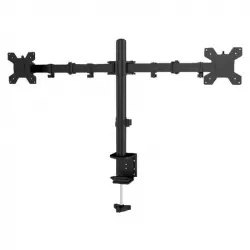 3Go TVSOP-D4 Soporte para Monitor 2 Brazos 14"/27" VESA 100x100 Máx 8Kg