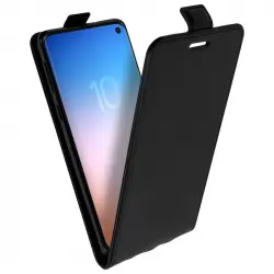 Avizar Funda Billetera con Tapa Vertical Negra para Samsung Galaxy S10