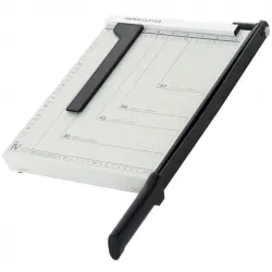 Homcom Cortador de Papel A4 Guillotina Profesional Capacidad 12 Hojas con Regla