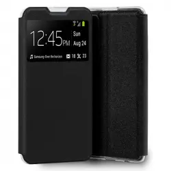 Cool Funda Flip Cover Liso Negro para Oppo A54 5G/A74 5G