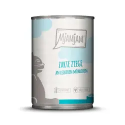 MjAMjAM comida húmeda para gatos 6 x 400 g - cabra