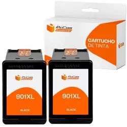 Pccom Essential Hp 901xl Cartucho Tinta Compatible Negro Pack 2