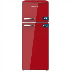 Cecotec Bolero CoolMarket 2D Origin 215 Red E Frigorífico Combi Retro 215L Clase E Rojo