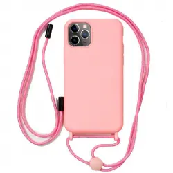 Cool Funda Rosa con Cordón para iPhone 11 Pro Max