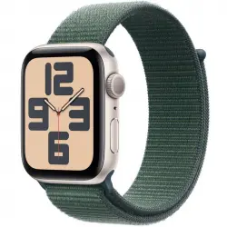 Apple Watch SE GPS 44mm Caja de Aluminio Blanco Estrella con Correa Loop Deportiva Verde Lago